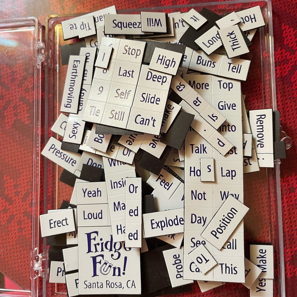 Magnetic Word Tiles